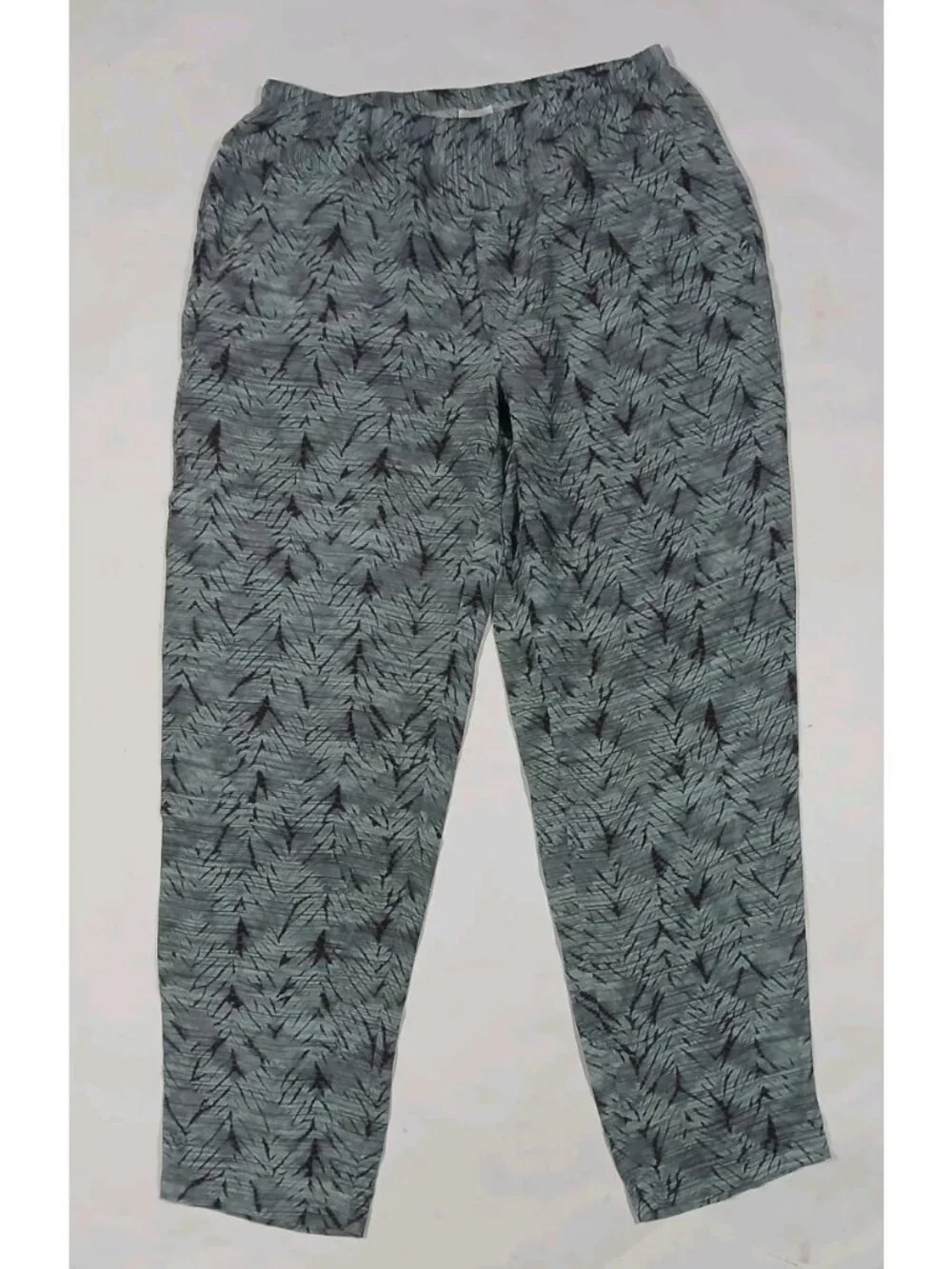 Poetry Printed Silk Pull On Ankle Pants